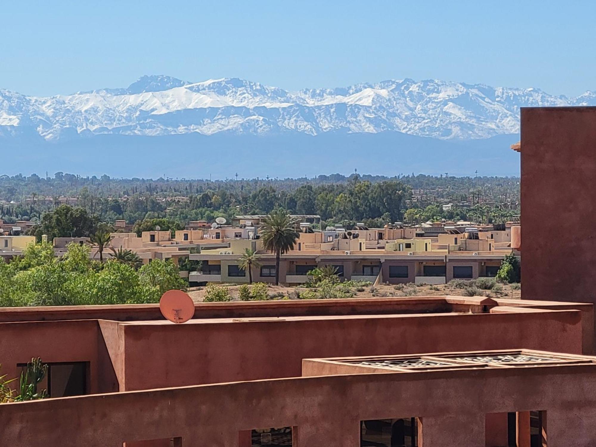 マラケシュAppart Vue Piscine Et Montagne Marrakechアパートメント エクステリア 写真